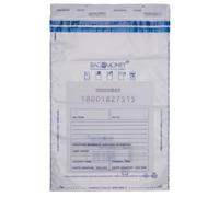 Office Products Lot de 50 sacs de sécurité, transparents, C3, 330 x 470 mm, anti-éjection, pour le transport d'argent liquide et d'objets de valeur, numérotés individuellement