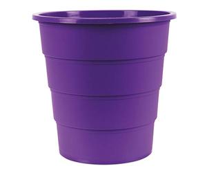 Office Products Model 19054621-04 Corbeille à papier 16 l en plastique design rond pour bureau cuisine 1 pièce Violet élégant et pratique Dimensions : 30,8 x 31 x 30,8 cm