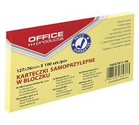 Office Products - Notes autocollantes (couleur pastel/jaune canari) - 14047411-06 127mm x 76mm jaune