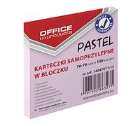 OFFICE PRODUCTS Notiz Adhésif 76 x 76 mm, 1 x 100 feuilles rosafarbig
