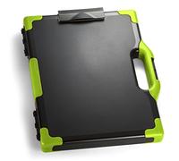 Officemate 83325 Boîte de rangement et porte-bloc, polyvalente, format lettre/légal, noir et vert