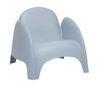 OFFICEPRO SEATING Elphi Fauteuil de Jardin Monobloc Empilable - Bleu Clair