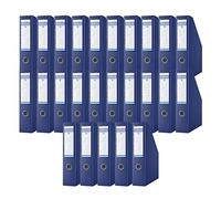 OFFICER PRODUCTS Donau 3949001PL-18 Lot de 25 boîtes de rangement en carton Bleu foncé jusqu'à 750 feuilles Pour le bureau, l'école et la maison pour ranger des documents au format A4