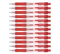 OFFICER PRODUCTS DONAU Classic Lot de 12 stylos à bille rétractables à encre gel à pression Rouge Épaisseur du trait : 0,25 mm Diamètre de la boule : 0,5 mm