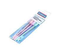 OFFICER PRODUCTS Donau Lot de 3 stylos à bille classiques/couleur pastel Encre : bleu