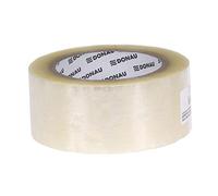 OFFICER PRODUCTS Donau Ruban adhésif d'emballage Hot-Melt 48 mm x 132 m 40 μm Ruban d'emballage très résistant Transparent