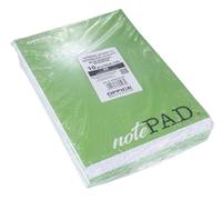 OFFICER PRODUCTS Lot de 10 bloc-notes A5 quadrillés - 50 feuilles - 100 pages - Pour l'école et le bureau - Collé en haut