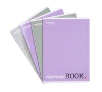 OFFICER PRODUCTS Lot de 8 cahiers d'école, format A5, 32/32 feuilles, ligné, mixte, 8 pièces, motifs assortis, pour la rentrée des classes primaire, avec marge, cartes blanches
