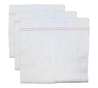 OFFICER PRODUCTS Products Lot de 3 Serviette de Sol 60% Coton 60 x 70 cm Couleur : Blanc Utilisation Universelle et réutilisable/Super absorbante et très résistante