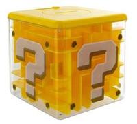 Tirelire - NINTENDO - Bloc de questions - Figurine Super Mario déblocable - Fente à pièces - Jaune