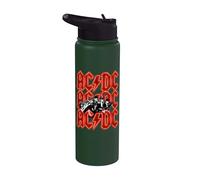 Officiel AC/DC Angus and Brian Red Lightning Logo Rock Band Stainless Steel Insulated Water Bottle