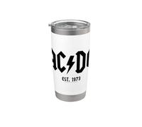 Officiel AC/DC Logo Est 1973 Gobelet isotherme en acier inoxydable double paroi