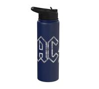 Officiel AC/DC Logo Jagged Noir Musique Rock Stainless Steel Insulated Water Bottle