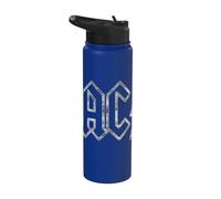 Officiel AC/DC Logo Jagged Noir Musique Rock Stainless Steel Insulated Water Bottle