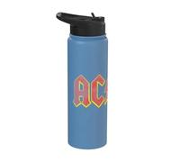 Officiel AC/DC Logo Vintage Rock Blanche Stainless Steel Insulated Water Bottle