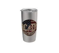 Officiel AC/DC Rock or Bust US Flag Rock Band Gobelet isotherme en acier inoxydable double paroi
