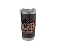 Officiel AC/DC Rock or Bust US Flag Rock Band Gobelet isotherme en acier inoxydable double paroi