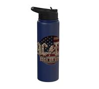 Officiel AC/DC Rock or Bust US Flag Rock Band Stainless Steel Insulated Water Bottle