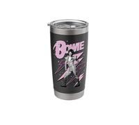 Officiel David Bowie Pink Lightning Ziggy Stardust Gobelet isotherme en acier inoxydable double paroi