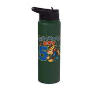 Officiel Paw Patrol Birthday Boy Chase Football Soccer Age 5 Stainless Steel Insulated Water Bottle