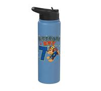 Officiel Paw Patrol Birthday Boy Chase Football Soccer Age 7 Stainless Steel Insulated Water Bottle