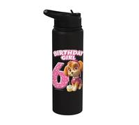 Officiel Paw Patrol Skye Birthday Girl Age 6 Stainless Steel Insulated Water Bottle