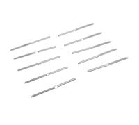 OFFIGAM 10pièces Kit de Vis Inoxydables Double Filetage pour Câbles de Garde-corps de Terrasse Tiges Filetées Robustes pour Ancrage Câble Inox et Poteaux Fixation sans Tendeur Adapté