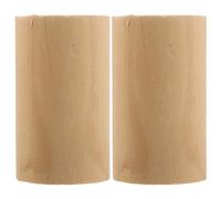 OFFIGAM Blocs de rehausse en Bois, Lot de 2, cylindres, Installation sans Outil, Hauteur réglable, pour Pieds de Bureau en Bois, pour Bureau et étude
