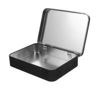 OFFIGAM Boîte métallique rectangulaire en métal avec couvercle pour ranger des bijoux, des cordes et des petits objets, légère et compacte, pour la maison, les fêtes et les activités de plein air