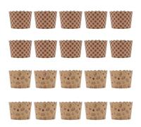 OFFIGAM Caissettes à Muffins en Papier Kraft Résistantes Haute Température, 100 Pièces pour Cuisson Directe, pour Food Trucks et Boutiques de Desserts