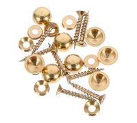 OFFIGAM Clous en Cuivre Épais pour Fixation Miroir et Publicité, 8pcs, Tête Plate, Facile à Démonter, Couvre Vis Apparentes, pour Panneaux et Décorations