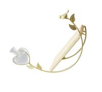 OFFIGAM Étagère Murale Flottante Forgé Doré pour Rangement Multifonction, Présentoir Hydroponique Simple, Support Décoratif pour Salon, Chambre et Salle de Bain