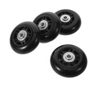 OFFIGAM Kit de 4 Roues de Remplacement pour Valise Roulements à Billes Haute Précision en Caoutchouc et Métal, Installation Facile, pour Trottoirs et Aéroports