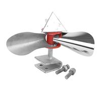 OFFIGAM Moulin à Vent Réfléchissant en Acier Inoxydable pour Oiseaux, Instrument Anti-Oiseaux pour Tours Électriques et Vergers, Décoration Automne Décoraion Facile à Démarrer Vent