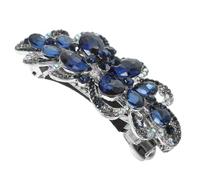 OFFIGAM Pince à Cheveux Facile à Ouvrir et Fermer Fleurs en Alliage avec Cristaux Grosse Taille, pour Fêtes et Vie Quotidienne, Accessoires pour Femmes