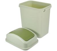 OFFIGAM Poubelle pivotante en plastique Grande capacité PP 13.39X9.84X6.69 Pouces Fine Stable Pour Cuisine Et Salle De Bain