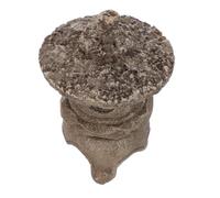 OFFIGAM Résine Ornement Zen Japonaise Pagode en Miniature pour Jardin | Poser Rocaille ou Mousse, Structure Stable, Effet de Relief Discret, Décor Asiatique