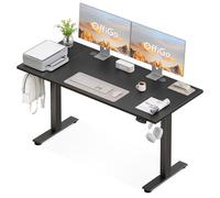 OffiGo Bureau Assis Debout électrique, 160cm Bureau Electrique, Noir | Ergonomiqu Table avec 3 Fonction Mémoire, Standing Desk pour la Chambre et Le Travail, Bureau Reglable en Hauteur électrique