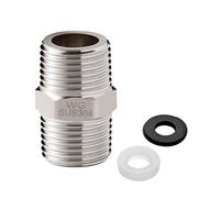 OFFO Rallonge de Connecteur de Tuyau de Douche, 1/2 à 1/2, Raccord Flexible de Douche ultra-long, pour la Jonction de deux Tuyaux, Inox Solide, 1 Pce