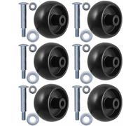 Offre de meules de jardin - Lot de pneus pour tondeuse à gazon - Entretien de la pelouse - Pneus de rechange pour modèles d'origine - Diamètre 10 cm - Peinture noire