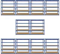 Offre spéciale Monster Racking : lot de 10 rayonnages T-Rax pour charges lourdes, rayonnages de stockage, rayonnages de garage, rayonnages en acier, rayonnages industriels, rayonnages d'atelier, rayon