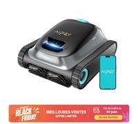 [Offres d'été - 449 € avec livraison gratuite le lendemain] Aiper Scuba S1 Robot Piscine, Plan Hebdomadaire Personnalisé, Autonomie de 270 Min, Filtration Ultra-Fine, Nettoyage Fond/Parois/Ligne d’Eau