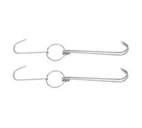 OFFSCH 2pièces Acier Pour Bbq Doubles Pour Accroche-grill Pour Rôtir Poulet Et Bœuf Outils De Cuisine