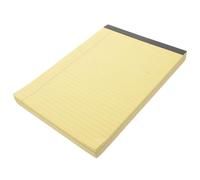 OFFSCH 4 Pièces Bloc-notes A4 à Lignes, Papier Jaune, Cahier D'école sans Date, Facile à Stocker, pour Bureau et Prise de Notes Rapide
