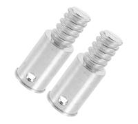 OFFSCH Adaptateur Fileté 2 Pièces Manche à Balai pour Alliage D'aluminium Argenté, Embout Fileté Externe de 25mm, Facile et Sécurisé à Installer pour Usage Domestique ou Bureau