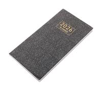 OFFSCH Agenda de Poche Gestion du Temps en Cuir Pu Noir A6 2026 Calendrier Mensuel et Support Créativité pour Voyages et Activités Scolaires