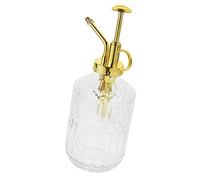 OFFSCH Arrosoir Vintage En Verre Transparent 20.70X7.80X7.80Cm Avec Pompe Dorée Pulvérisateur Précis Pour Plantes D'Intérieur Et Extérieur Arrosage Doux Pour Fleurs Succulentes Et Potager