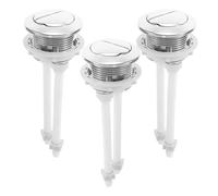 OFFSCH Bouton-poussoir de Chasse D'eau 3 Pièces en Plastique, Design Double Chasse, Facile à Installer pour Réservoir de Toilette Moderne Minimaliste