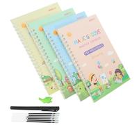 OFFSCH Cahier D'entraînement à L'écriture Anglaise Rainures, Papier Cartonné Solide et Bords Lisses pour Apprentissage et Pratique Manuscrite Facile pour Garçon et Filles