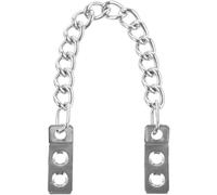 OFFSCH Chaîne antivol en métal pour porte intérieure argent, chaînette suspendue avec crochet pour porte de placard, adaptée aux environnements domestiques et professionnels